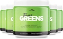 Tonic Greens Vitamin Boost 보충교재 공식 공식 - BCAA, L 글루타민, 비타민 B6, 혁명적인 에너지 고침 해결책 검토 (5 팩)를 가진 자연적인 녹색 혼합 에너지 보충교재 여분 힘