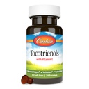 Carlson - Tocotrienols, 천연 소스 비타민 E, 감마, 알파, 델타, 베타, 지속 가능한 Sourced, 30 Softgels와 40 mg