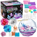 Original Stationery Crystal Growing Kit - 유니콘 테라리움, 6.3 x 5.8 in, 멀티 컬러 - STEM Science & Craft Kits for Kids Ages 7-12 - Magic Rocks & Flower Charms로 자신의 크리스탈 정원을 성장
