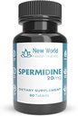 새로운 세계 건강 브랜드 순수한 spermidine (20mg) | 60 정제 - Fertility, Anti-Aging & Reproductive Health Support, 삼키기 쉬운
