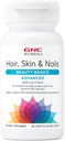 GNC Women's Advanced Hair, Skin & Nails Daily Multivitamin Blend for Women, Biotin, Hyaluronic Acid, Collagen, Lutein, 60 Caplets 포함 임상적으로 장식 된 뷰티 지원