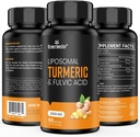 2000 mg Liposomal 까만 고추를 가진 Turmeric Curcumin & Fulvic 산과 Humic 산 (60의 조사)를 가진 우량한 흡수를 위한 빙하