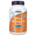 지금 식품 보충제, 울트라 오메가-3, 500 EPA 및 250 DHA, 심혈관 지원 *, 180-Fish 젤라틴 Softgels