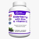 Echinacea, Turmeric, 마늘, 아연, 비타민 C, E 및 B6, Probiotics 및 L 글루타민 (60 캡슐)와 더불어 잡종 Nutraceuticals 검정 Elderberry 캡슐