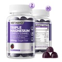 마그네슘 구미 500mg 400mg | 고 흡수, 뼈, 나베, 근육 | 마그네슘 복합 보충 글리세라이드, 타우레이트, 마레이트의 3 가지 형태 | 성인 - 채식, 수가 무료,120Cts