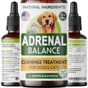 Аdrеnаl Balance for Dogs and Cats - 애완 동물, Аdrеnаl Support w/Ashwagandha, Licorice Root, Rhodiola Rosea - 개를위한 최고의 Cushings 치료 - 2oz Harmony
