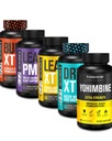Jacked Factory Thermogenic 뚱뚱한 가열기 체중 감소 보충교재 - 불타는 XT Thermogenic와 Lean PM 야간 체중 감소 수면 원조 - Lean-XT 카페인 자유로운 뚱뚱한 가열기, Yohimbine 캡슐, 건조한 XT Diuretic
