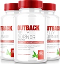 (3 팩) Outback Belly Burner 알약, 프리미엄 아웃 백 배 버너 Keto 캡슐, 모든 자연 Keto 체중 감량 보충 피트니스 및 바디 목표 지원, 공식 아웃백 BellyBurner (180 캡슐)
