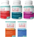 15% 뭉치 Utiva Cranberry PACs 30 Vegi 캡슐 + Utiva Bladder 건강 60 캡슐 + Utiva D-Mannose 500mg 120 캡슐 + Utiva Probiotic 30 지연된 방출 Vegi 캡슐 + Utiva UTI 시험 지구