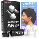 VIBES High Fidelity Concert Ear Plugs - 콘서트, 음악가, 레이브 및 라이브 이벤트를위한 재사용 가능한 노이즈 감소 이어 플러그 - 루드 환경을위한 편안한 보청기 보호