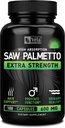 Vela는 Palmetto 여분 힘 높은 흡수 보충교재 캡슐을 보았습니다 - 나쁜 냄새 없음 - 1개의 캡슐 x 일 - 600 mg