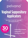 여성을위한 Pelvana Suppository 어플리케이터 - (30 팩) - 크기 0 및 00 캡슐 - Boric Acid Suppositories에 사용되는 종종