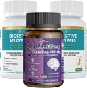Apigenin with L-Theanine + Digestive Enzymes Wellness Bundle - 자연의 휴식, 스트레스 완화 및 소화 지원
