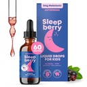 JoySpring Sleepberry Kids Melatonin 3 mg - L Theanine, 높은 흡수 Berry Drops (2 fl oz) 60 서빙, 어린이 Melatonin 비타민 D Kids Travel Essentials