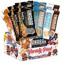 Anabar Protein Bar, Protein-Packed Candy Bar, 세계 최고의 Tasting Protein Bar, 설탕 알코올 없음, 고단백, 놀랍게도 맛있는, 단백질 20 그램 (12 Bars, Variety Pack)