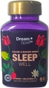 Dream Spell 3D Natural-Based Sleep Aid - Soothes a Alert Mind, Next-Day Grogginess- 3Mg Melatonin, GABA, Hops - Restful Nights, Refreshed Mornings - 60 캡슐이있는 약물 무료 혁신적인 공식