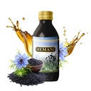 Hemani 검정씨 기름 60ml - 소화 건강을 위한 순수한 프리미엄 찬 압박된 Nigella Sativa 검정 Cumin 기름, 면역 체계 지원. Thymoquinone의 자연적인 근원
