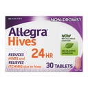 Allegra는 항히스타민 24-Hour 정제, 비-Drowsy Hive Reduction 및 Hive Itch 기복, 180 mg Fexofenadine HCI, 30-Count를 고용합니다