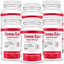 Derm 탭은 개를위한 정기적 인 힘 - 천연 오일, 비타민, 미네랄 및 산화 방지제 - 건강한 피부를 지원하고 Shedding 감소 - 720 Chewable 정제