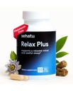 Relax Plus 스트레스 완화 보충 | GABA, L-Theanine, Ashwagandha, Valerian Root | 지원 A Relaxed Mood 및 Restful Sleep | 60 Count | 30 Day 공급