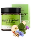 HERBAMAMA Liver Support Gummies - Liver Detox 및 Cleanse를위한 초본 복합체 - Vegan, Non-GMO 전체 지원 보충 - 60 Pectin 기반 Apple-Flavored Chews