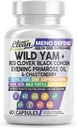 Red Clover Black Cohosh Evening Primrose Oil Chasteberry Dong Quai DIM Ashwagandha Grape Seed Extract Milk Thistle Lemon Balm 및 여성을위한 더 많은 호르몬 균형이있는 Clean Nutra Wild Yam Root 캡슐