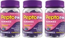 수면 지원을위한 Melatonin과 함께 시작 PM Gummies, Heartburn, Indigestion, Upset Stomach 및 Sleeplessness - Berry 풍미, 24 Ct (Pack of 3)