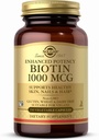 Solgar Biotin 1000 mcg - 250 식물성 캡슐 - 건강한 피부, 손톱 및 헤어 - 비 GMO, 비건, 글루텐 무료, 낙농장 무료, 고셔 - 250 서빙