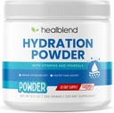 healblend Hydration Powder - 마그네슘, 아연, Real Pink Himalayan Salt, 비타민 C, Endurance & Energy 용 B Complex와 전자 음료 혼합