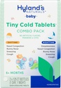 Hyland의 Baby Tiny Cold Tablets, Day 및 Night Value Pack, Infant 및 Baby Cold Medicine, Decongestant, Runny Nose 및 Cough Relief, 250 빠른 용해 정제