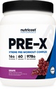 Nutricost Pre-X Xtreme Pre-Workout Complex Powder, 포도, 60 서빙, 채식, 비 GMO 및 글루텐 무료