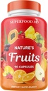 Superfood MD 과일 보충 - 90 과일 캡슐 - 지원 에너지 레벨, 높은 리코펜, 비타민 & 미네랄 - Soy Free - 90 Count