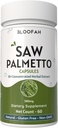 Saw Palmetto 캡슐 500mg | 10:1 농축된 추출물 | Serenoa Repens Herbal Supplement | Non-GMO, Gluten-Free Easy-to-Take 캡슐 (60 개)