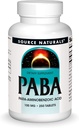 Source Naturals PABA, 파라 아미노 벤조산, 100 mg 다이어트 보충 - 250 정제