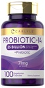 남자와 여자를위한 Carlyle Probiotics | 25 억 CFU | 프리 바이오 틱스 | 100 캡슐 | 채식주의, 비 GMO, & 글루텐 무료 보충