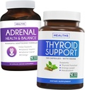 Thyroid Support & Adrenal Support의 번들 - Iodine과 완벽한 밸런스 번들 Thyroid Support는 에너지 및 광고 지원 및 Cortisol Manager (Non-GMO) 강력한 Adrenal 건강 지원 향상