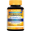 NewRhythm Probiotics 50 억 CFU 20 Strains, 120 Veggie 캡슐, Targeted Release Technology, Stomach Acid resistant, 냉동, 1 팩, 비 GMO, 글루텐 무료