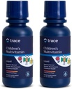 Trace Minerals | 아이의 멀티 | 비타민 C, 아연, 미네랄이 있는 액체 멀티비타민 보충 | 아이들의 건강한 뼈와 면역성을 지원 | 천연 감귤  펀치 맛 | 96 서빙, 8 fl oz (2 팩)
