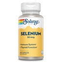 Solaray 셀레늄 50 mcg, 건강한 면역 체계, Thyroid 기능 & 산화 방지제 지원, 100 캡슐