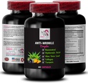 알파 Lipoic 산 지원 - ANTI-WRINKLE COMPLEX - 알로에 Vera 잎 이익, 교원질 부스트, 녹차 잎 추출물, 포도씨 힘, 녹색 커피 콩 이익, Hyaluronic 산 1 병 60 모자