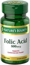 Folic 산 800 mcg 정제 최대 힘, 2개의 병 (250 조사)