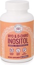 Myo-Inositol & D-Chiro Inositol 보충교재 병 (60의 캡슐) 40:1 Ovarian 지원을 위한 비율 캡슐 Myo-Inositol 1000mg & D-Chiro 25mg Inositol 캡슐 w/ Caronositol - 여자를 위한 매일 Inositol