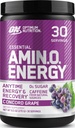 최적 영양 아미노산 에너지 - 녹차, BCAA, 아미노산, Keto 친절한, 녹색 커피 추출물, 에너지 분말을 가진 전 운동 - Concord 포도, 30의 서빙