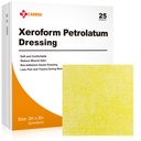 Carbou 의학 Xeroform 휘발유 드레싱 2" x2”, 25의 개인적인 팩, 비 유력한 가우즈 패드, 부상 배려를 위한 연약한 정밀한 메시 가우즈 헝겊 조각, 화상, 레이스, 피부 조각 & 외과 병변