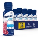 액체 명확한 영양 음료, 0g 지방, 단백질 8g, 블루 베리 석류, 10 Fl Oz (12 팩), 병, 글루텐 무료