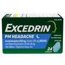 두통 기복을 위한 Excedrin PM, Acetaminophen 250mg, 아스피린 250mg, Diphenhydramine 구연산염 38mg, 고통 Reliever, 야간 수면 원조, 24 조사