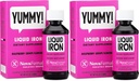 NovaFerrum Pediatric Drops 유아와 유아를 위한 액체 철 보충교재 4개 fl oz (120 mL) - 2의 나무 딸기 포도 팩
