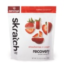 SKRATCH LABS 회복 스포츠 드링크 믹스 | Carbs, Electrolytes, Probiotics로 우유 단백질을 완성 | Post Workout Powder | 딸기 + 크림