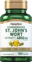 Piping Rock St. John 's Wort 캡슐 | 4800 mg | 180 알약 | 여성과 남성용 보충 교재 | 비 GMO, 글루텐 무료