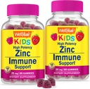 WellYeah 아연 어린이 25mg Gummies - 면역 체계와 산화 방지제 지원 - 피부 건강, 최대 힘 아이들 아연 보충교재 면역 부스터 거미 - GMO 자유로운, Vegan - 60 Gummies (2)